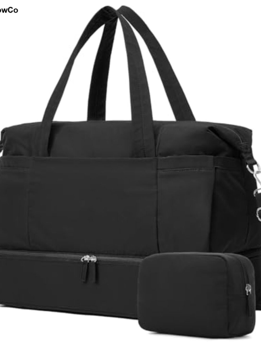 Water Resistant 40L Duffle Bag with Shoe Compartment & Toiletry Bag